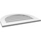 Ekena Millwork Round Top Surface Mount PVC Gable Vent: Non-Functional, w/ 3-1/2"W x 1"P Standard Frame, 28"W x 22"H GVPRT28X2201SN - alternate 3